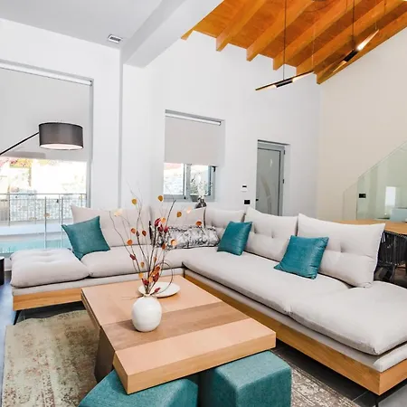 Vila Exquisite Crete Kleanthi 4 Bedroom Private Pool Panoramic Sea View Chania